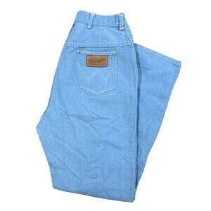Vintage 60s 70s Wrangler Misses High Rise Straight Leg Jeans 26x28 USA Talon Zip